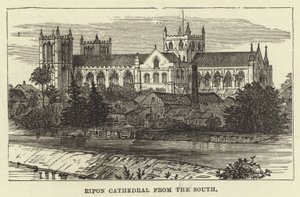 Cathédrale de Ripon depuis le sud - English School