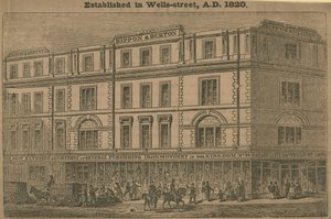 Rippon et Burton, grand magasin, fondé en 1820 - English School