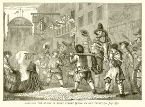 Rôtissage des croupions à Fleet Street - English School