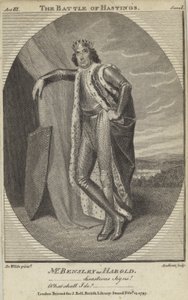 Robert Bensley en Harold dans La Bataille de Hastings - English School