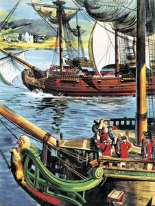 Robert Clive navigue dans la baie du Bengale jusqu