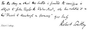 Robert Southey - English School