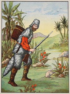 Robinson Crusoé, illustration de L