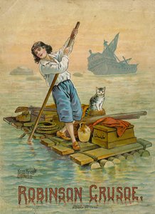 Robinson Crusoé sur son radeau - English School