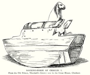 Cheval à bascule de Charles Ier (gravure)