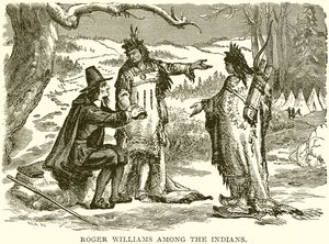 Roger Williams parmi les Indiens