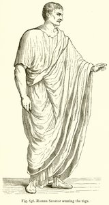 Sénateur romain portant la toge - English School