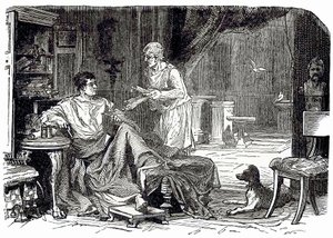 Étude romaine, illustration de Cassells Illustrated Universal History par Edward Ollier, publiée en 1890 - English School