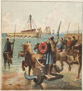 Les Romains conquièrent la Grande-Bretagne, pub. 1890 - English School