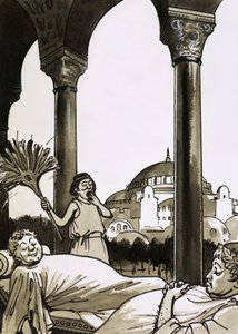 Romains se reposant à Constantinople