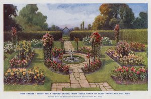 Jardin de roses, conception d