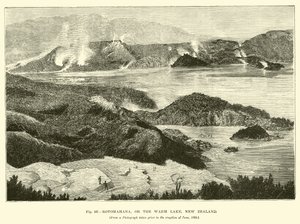 Rotomahana, ou le lac chaud, Nouvelle-Zélande - English School