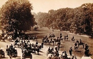 Rotten Row, vers 1880 - English School