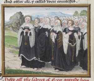 Femmes grecques voyageant vers Thèbes, du 