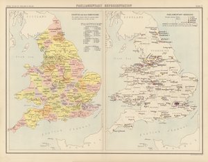 Atlas royal, vers 1900 : Représentation parlementaire - English School