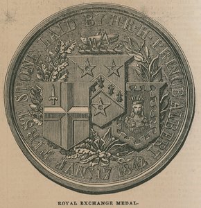 Médaille de la Bourse Royale, frappée pour commémorer l