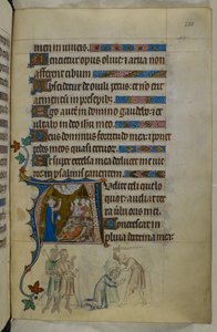 Royal MS 2 B VII f.288r, du Queen Mary Psalter, c.1310-20 (vélin) - English School