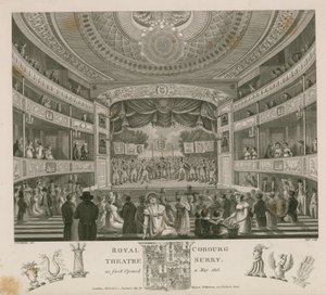 Théâtre Royal, Cobourg, Surrey, tel qu