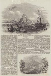 Visite royale en Cornouailles (gravure) - English School