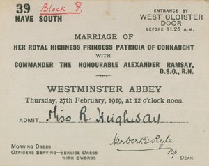 Invitation au mariage royal - English School