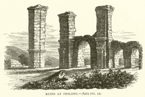 Ruines à Philippes, Actes, xvi - English School