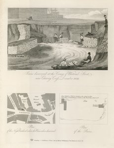 Ruines découvertes au coin de Whitcomb Street - English School