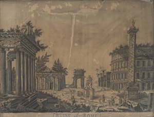 Ruines de Rome, années 1780 - English School