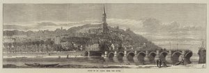 Ruines de Saint-Cloud, depuis la rivière (gravure)