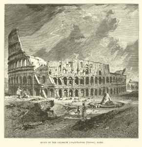 Ruines du Colisée, Amphithéâtre Flavien, Rome - English School