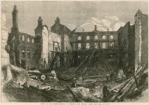 Ruines du Théâtre de Surrey le mardi, le matin après l
