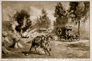 Courir le gant des obus allemands : Ambulances motorisées sous le feu sur le front occidental, 1914-19