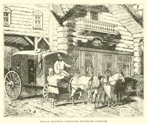 Tarantass russe, voiture de voyage sans ressorts - English School