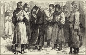 Prisonniers politiques russes à une gare - English School