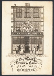 Carte de visite de S Ware, drapier et tailleur - English School