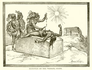 Sacrifice sur la pierre techatl - English School