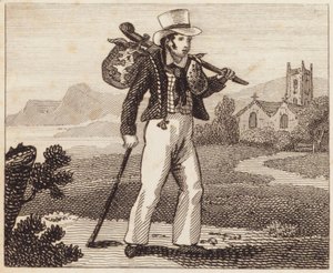 Marin en voyage vers sa maison (gravure) - English School