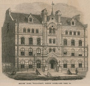 Foyer des marins, Well Street, London Docks - English School