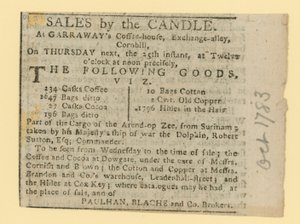 Ventes à la chandelle - English School