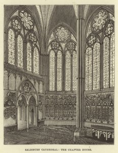 Cathédrale de Salisbury, la salle capitulaire - English School