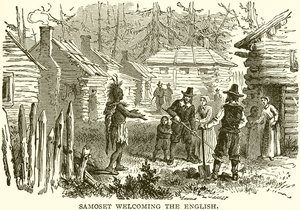 Samoset accueillant les Anglais - English School