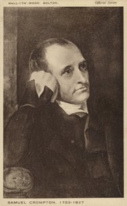 Samuel Crompton (1753-1827), inventeur anglais de la mule à filer (litho)
