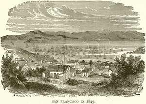 San Francisco en 1849 - English School
