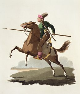 Saphir, de Costumes des diverses nations, Volume VII, Le Costume militaire de la Turquie, par Thomas MacLean, publié c.1800-18 - English School