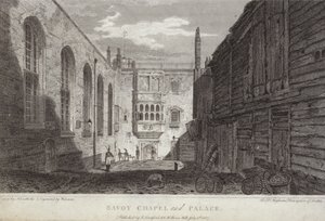 Chapelle et palais de Savoy, Londres, 1807 - English School