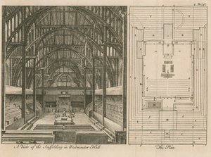 Échafaudage à Westminster Hall