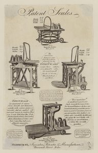 Fabricant de balances, Medhurst, carte de visite - English School