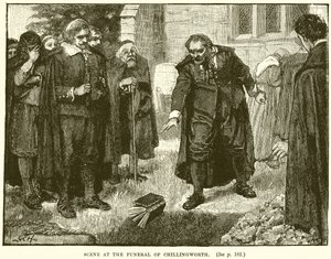 Scène aux funérailles de Chillingworth - English School