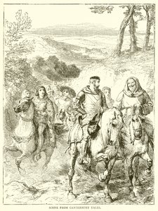 Scène des Contes de Canterbury - English School