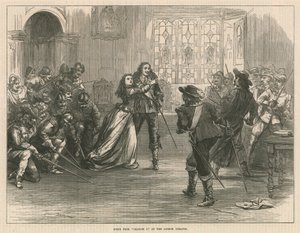 Scène de Charles I au Lyceum Theatre, Londres - English School