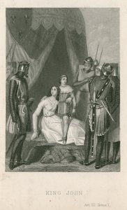 Scène de King John de William Shakespeare - English School